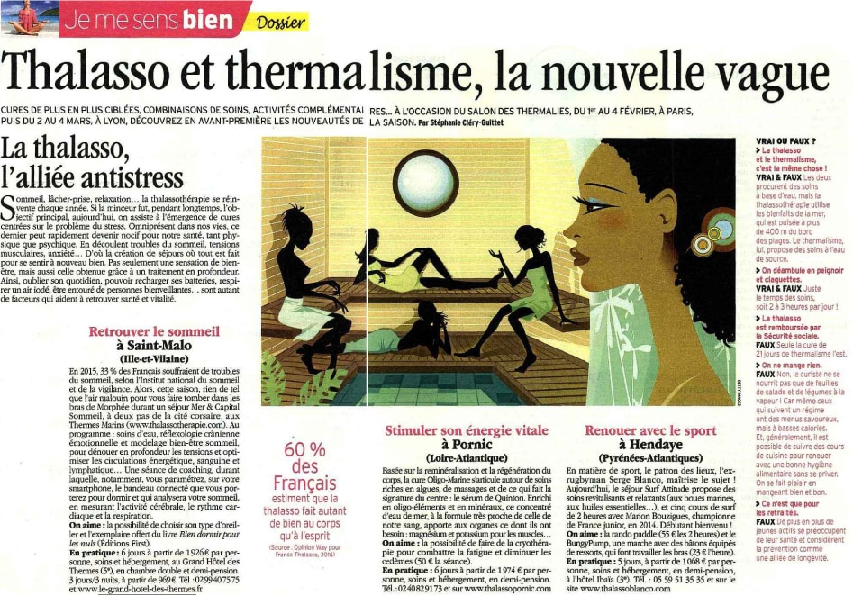 Article thalasso dans le Télé 7 Jours