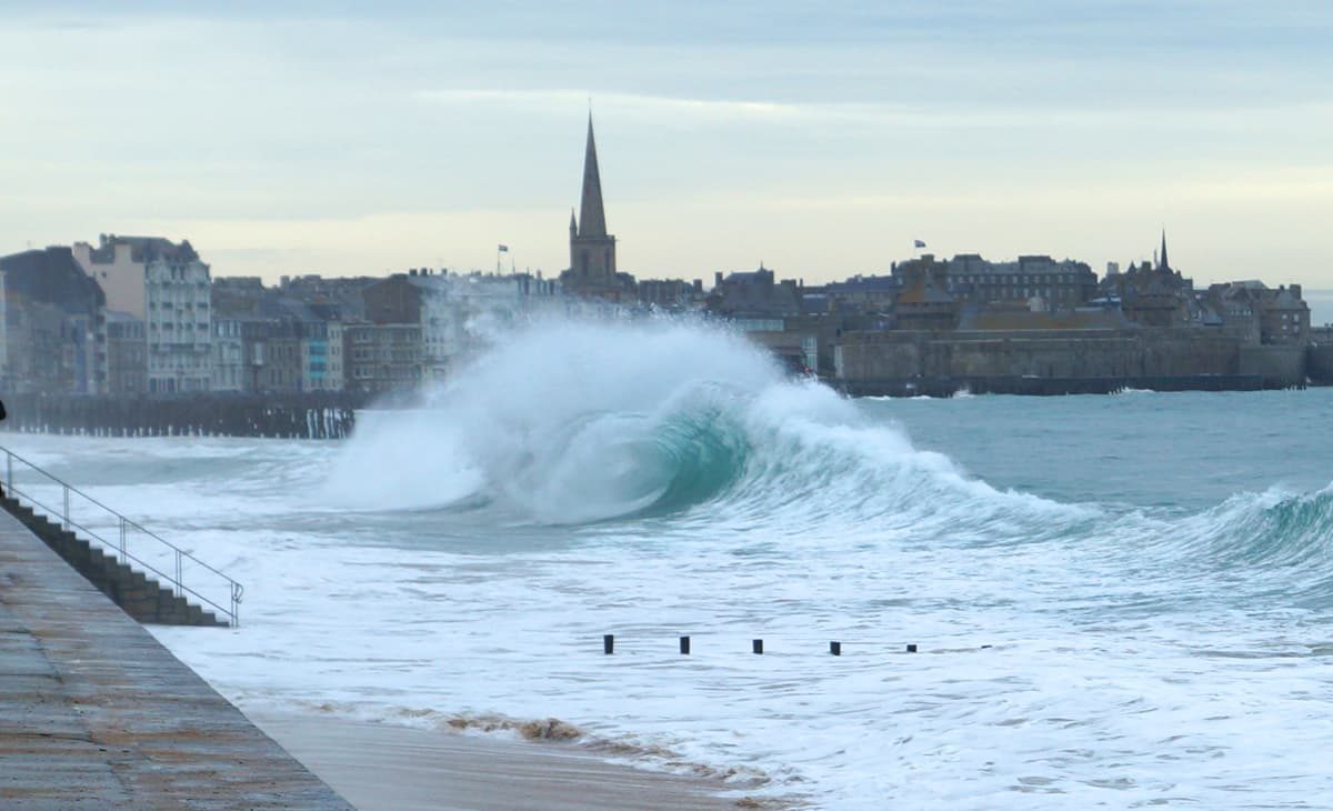 grandes marées a Saint Malo