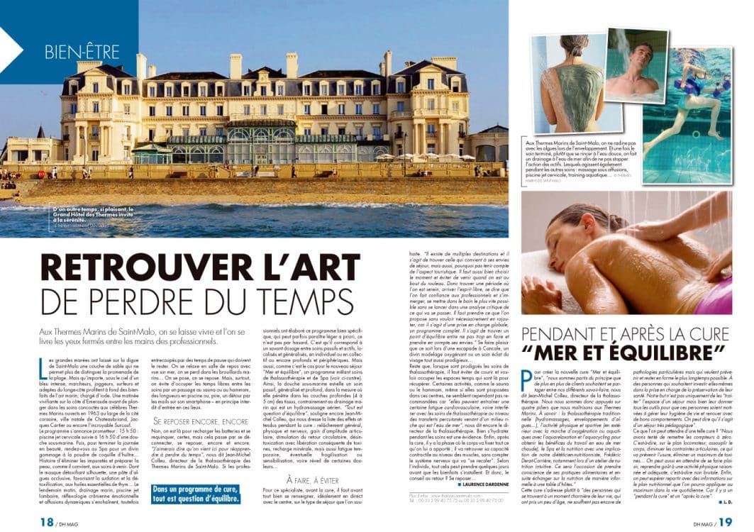 Magazines Belges sur les Thermes Marins