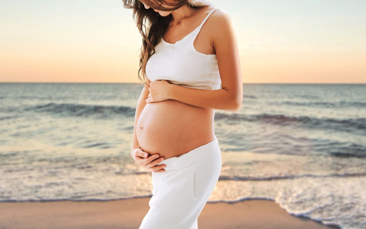 Femme enceinte en thalasso