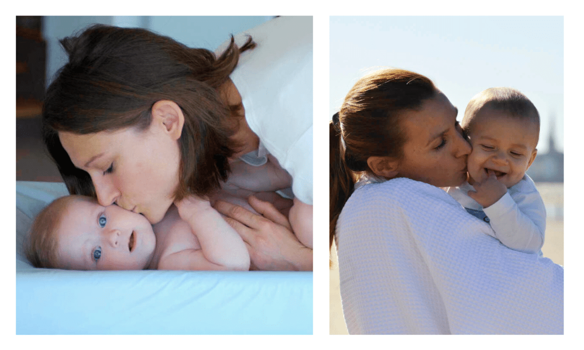 massage bébé maman